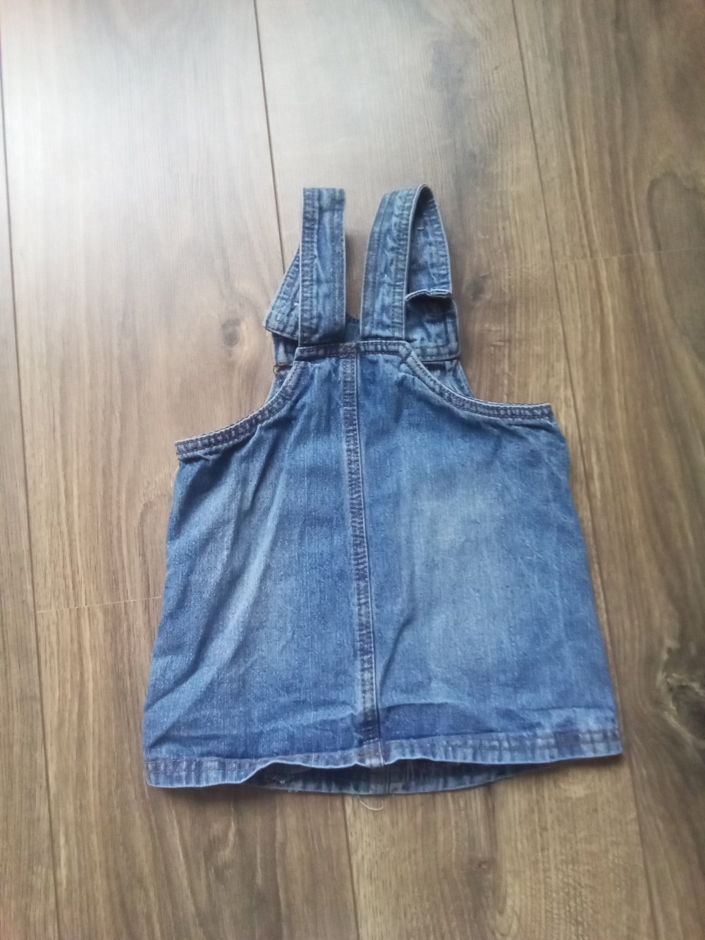 Latzkleid Jeans Hase ergee 74 blau 100% Baumwolle Ostern