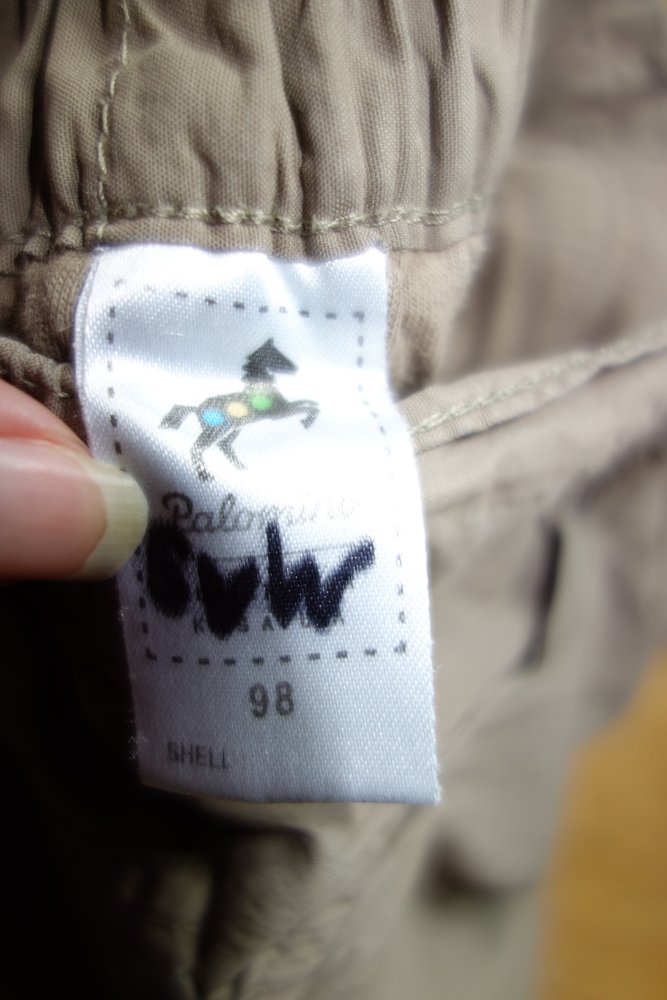 Hose beige 98 palomino gefüttert Schiebeknopf