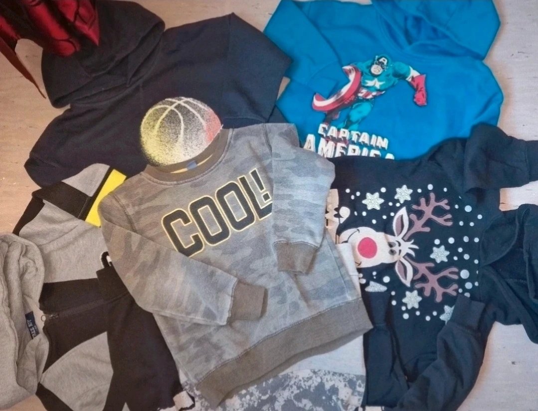 Bekleidungspaket Gr.110, kleiderpaket, Klamotten, Pullover, Pulli, langarmshirt, longsleeve