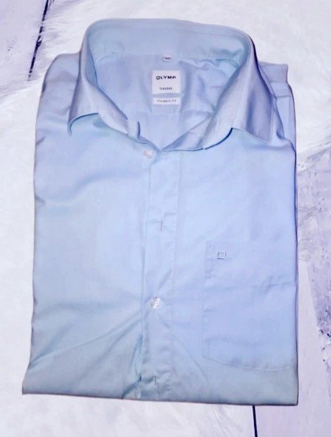 Blaues Hemd , olymp Tendenz modern fit Hemd kurzärmlig GR.42 Gr.L