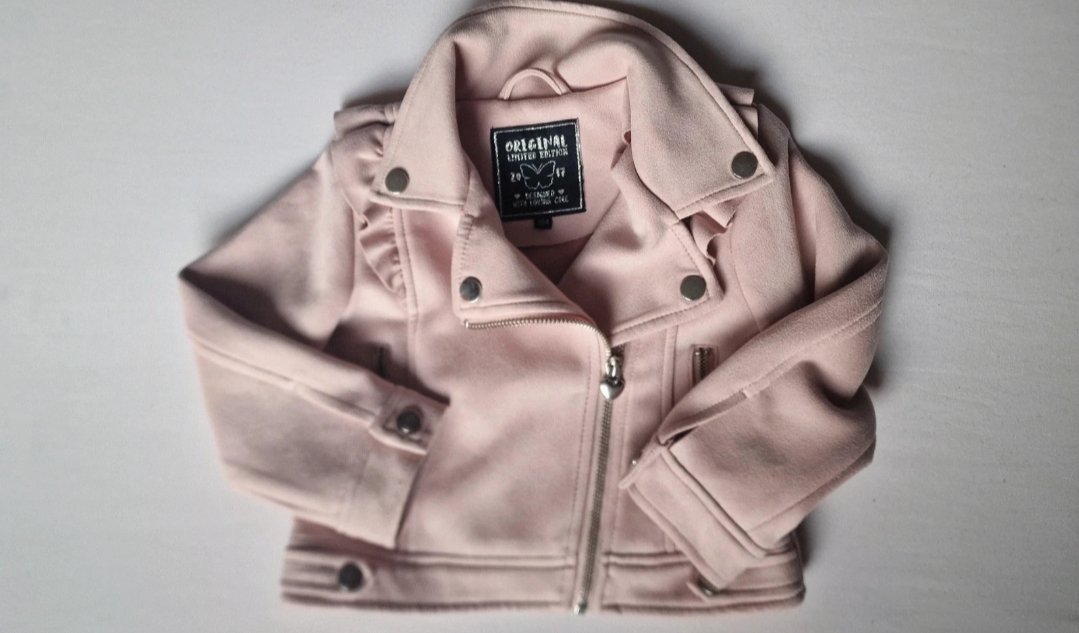 Rosa Bikerjacke Gr.104 Mädchen 