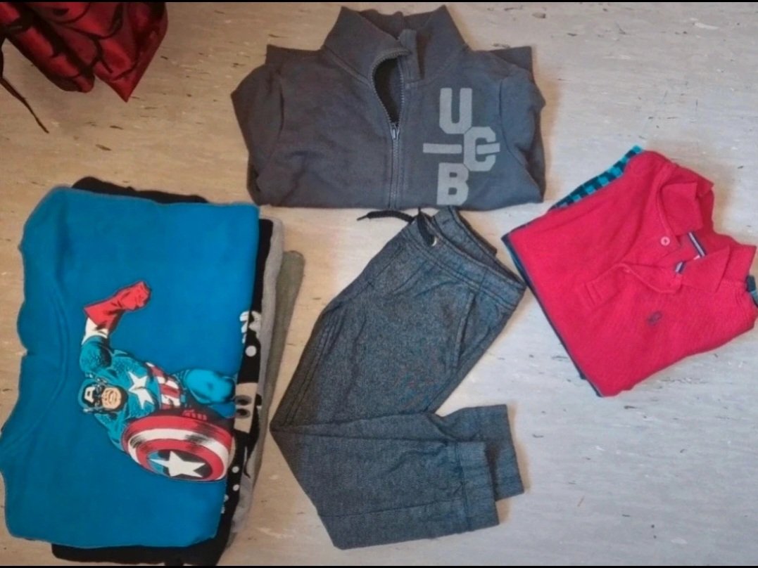 Bekleidungspaket Gr.110, kleiderpaket, Klamotten, Pullover, Pulli, langarmshirt, longsleeve