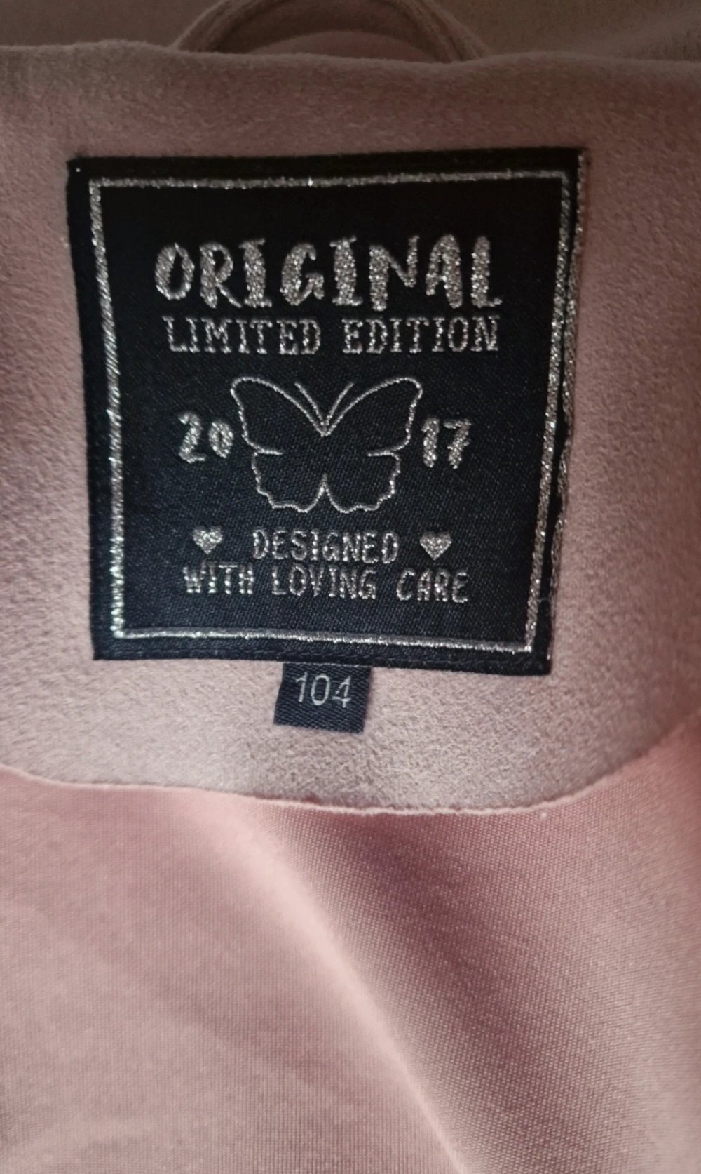 Rosa Bikerjacke Gr.104 Mädchen 