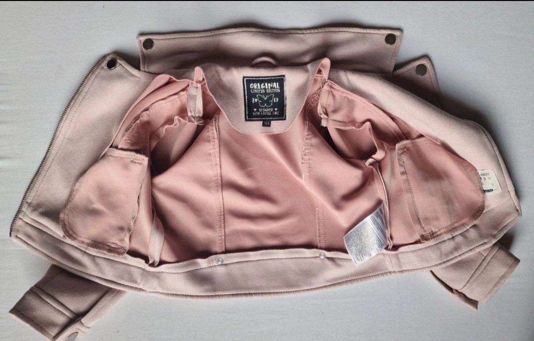 Rosa Bikerjacke Gr.104 Mädchen 