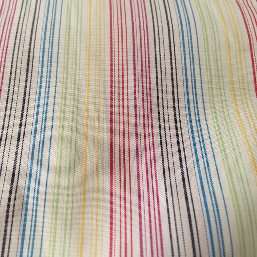 Walbusch Extraglatt Muticolor Streifen Kontrastkragen Hemd in Gr.M 39-40cm Kragenweite