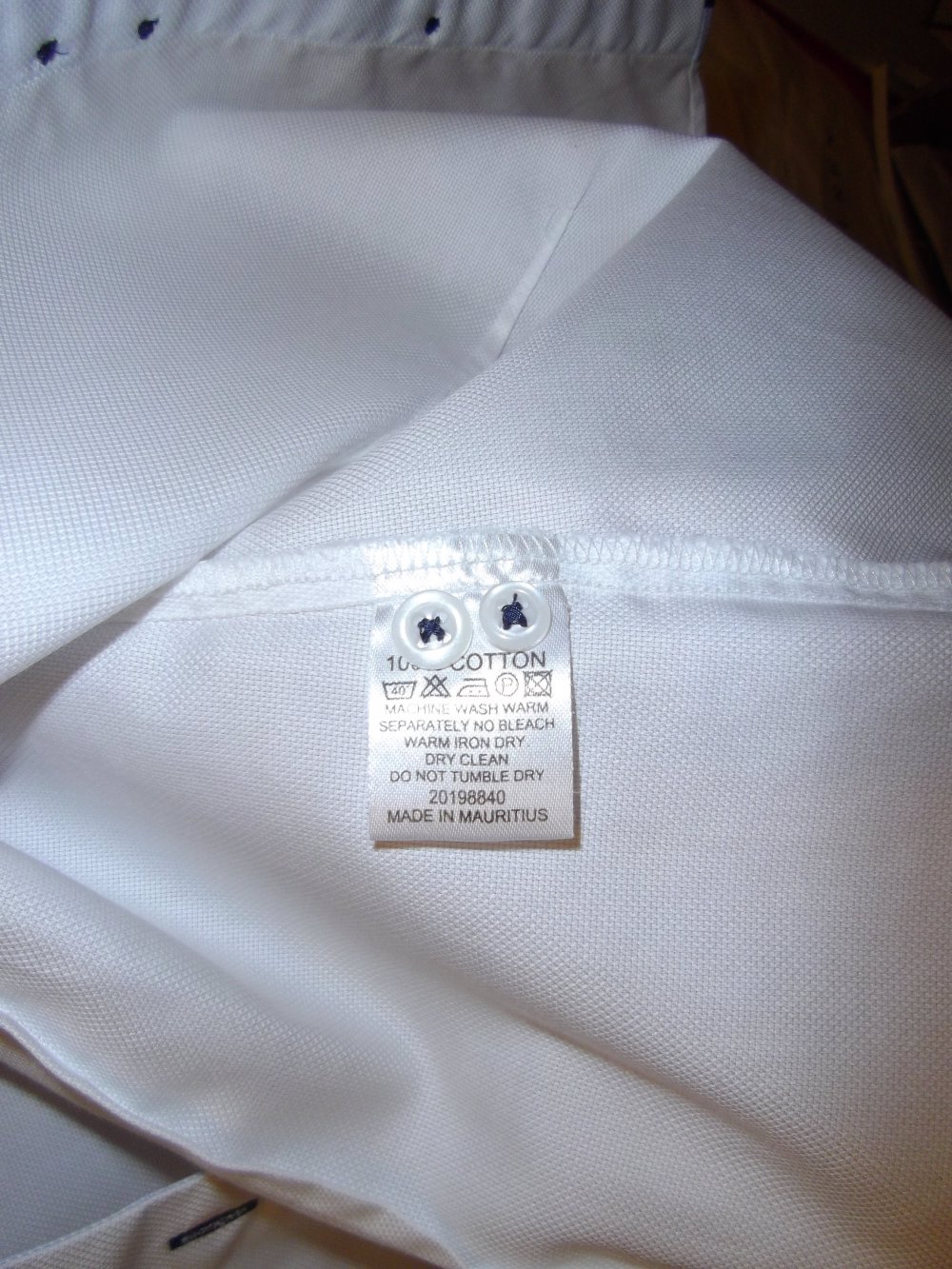 Thomas & Benno femme Doppelkragen Sport Bluse weiß hellblau marine Gr.38