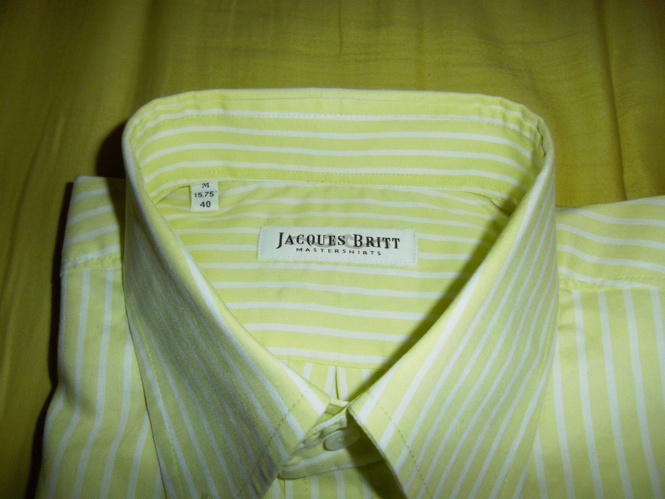 Jacques Britt Mastershirts mintgrün weiß gestreift Gr.M 40cm Kragenweite