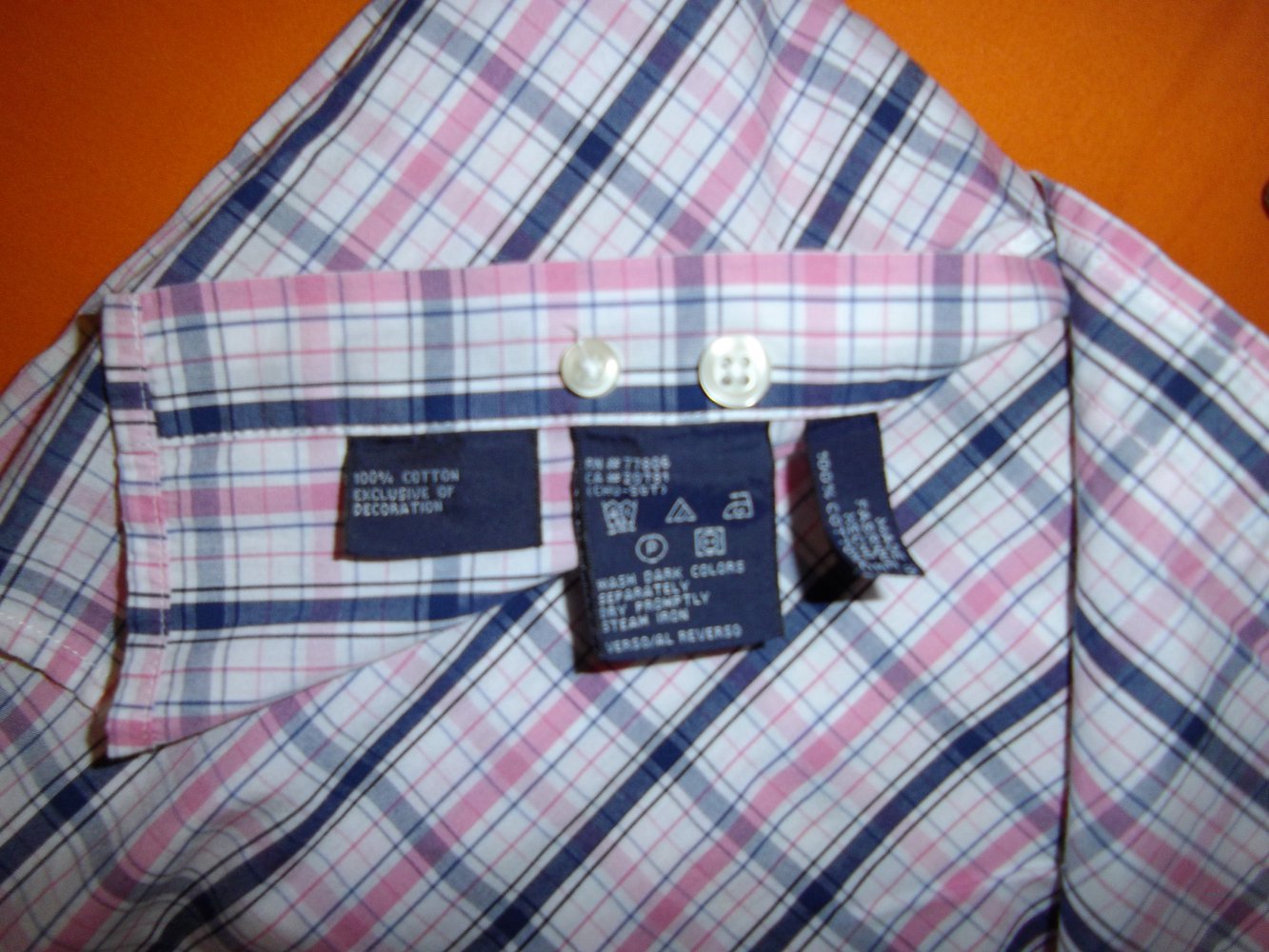 Tommy Hilfiger Hemd 100´s Two Ply pink grau marine weiß kariert Gr.XL
