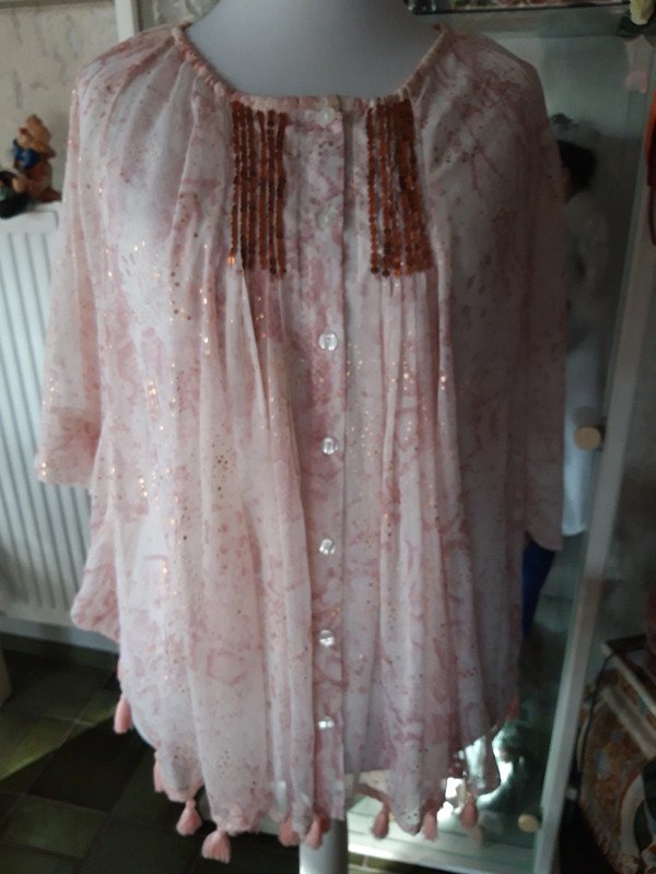  Leichte Sommer Bluse in Glitzeroptik  von PFEFFINGER