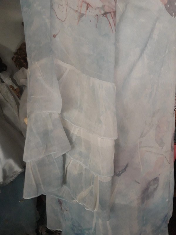  3/4 Bluse mit Glitzersteinchen 
