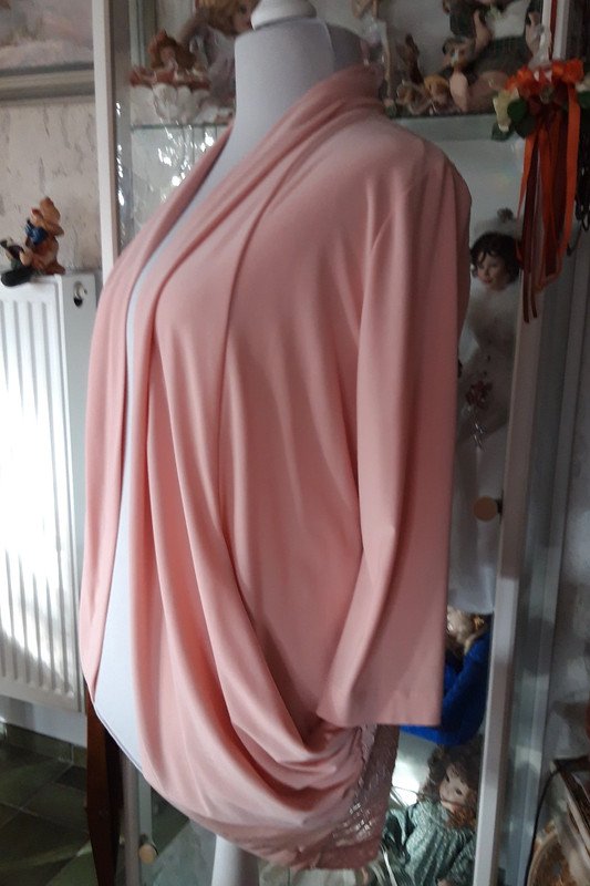 Leichte verschlusslose Jacke mit Spitze von Pfeffinger 