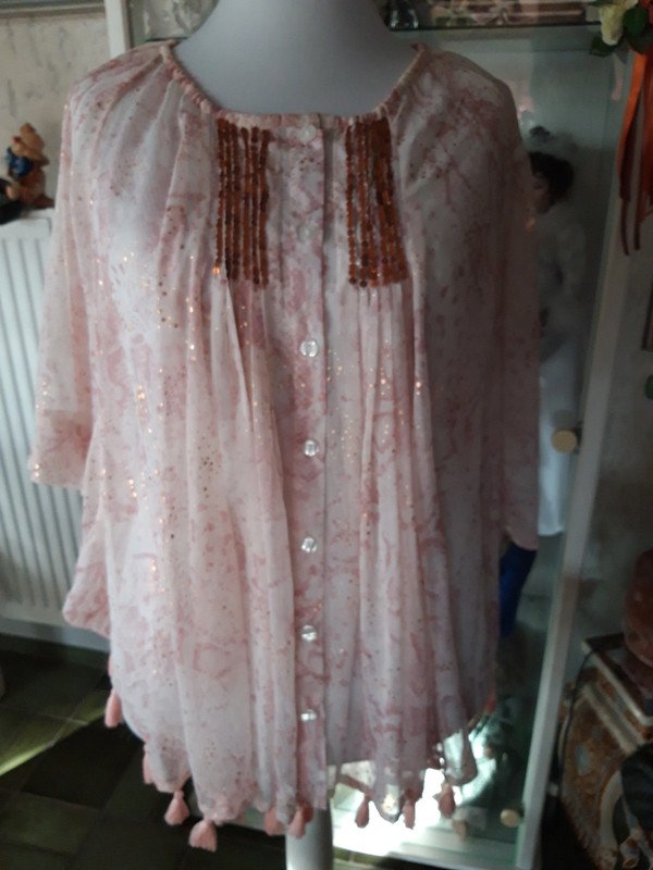  Leichte Sommer Bluse in Glitzeroptik  von PFEFFINGER