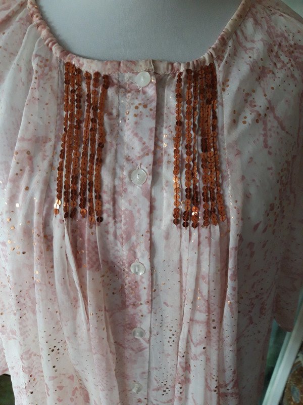  Leichte Sommer Bluse in Glitzeroptik  von PFEFFINGER