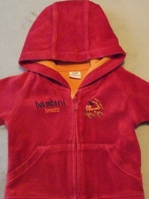 Sehr schöne rote Jacke Gr. 62/68 