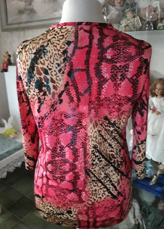 Blusenshirt mit Pailletten 3/4 Arm 