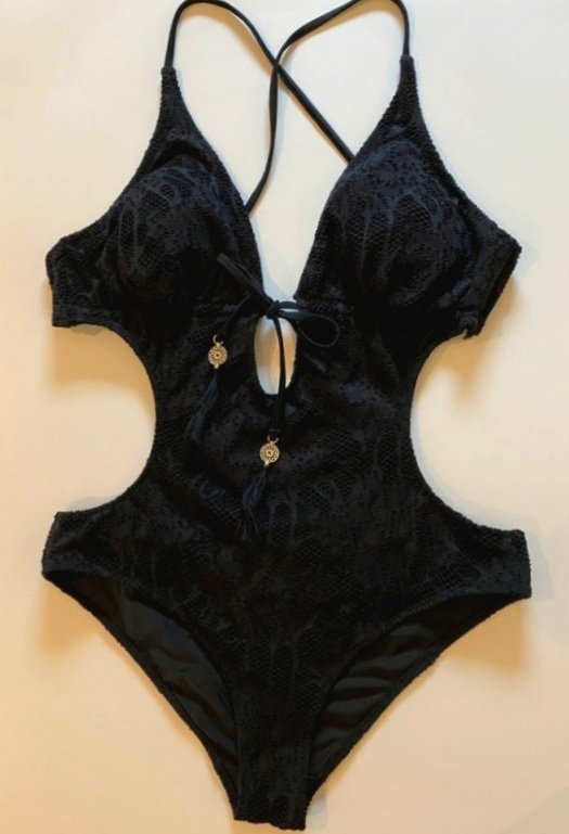 Monokini Badeanzug mit Cutouts Bikini 