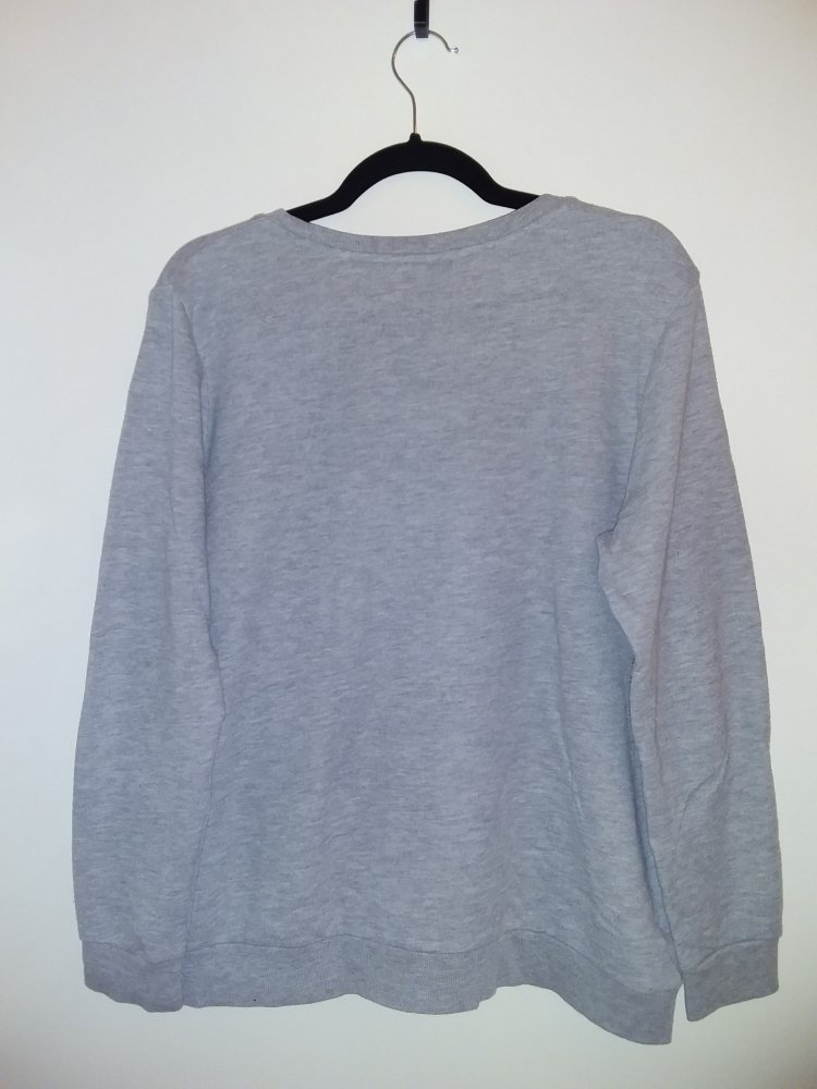H&M Pullover mit Herzprint, grau