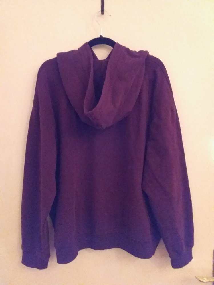 H&M Basic Hoodie, bordeaux