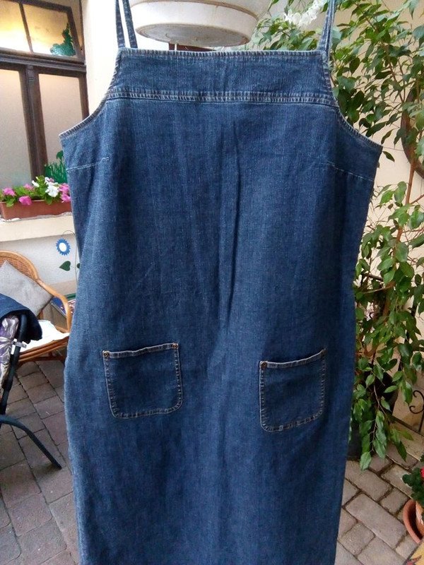 Jeans Trägerkleid