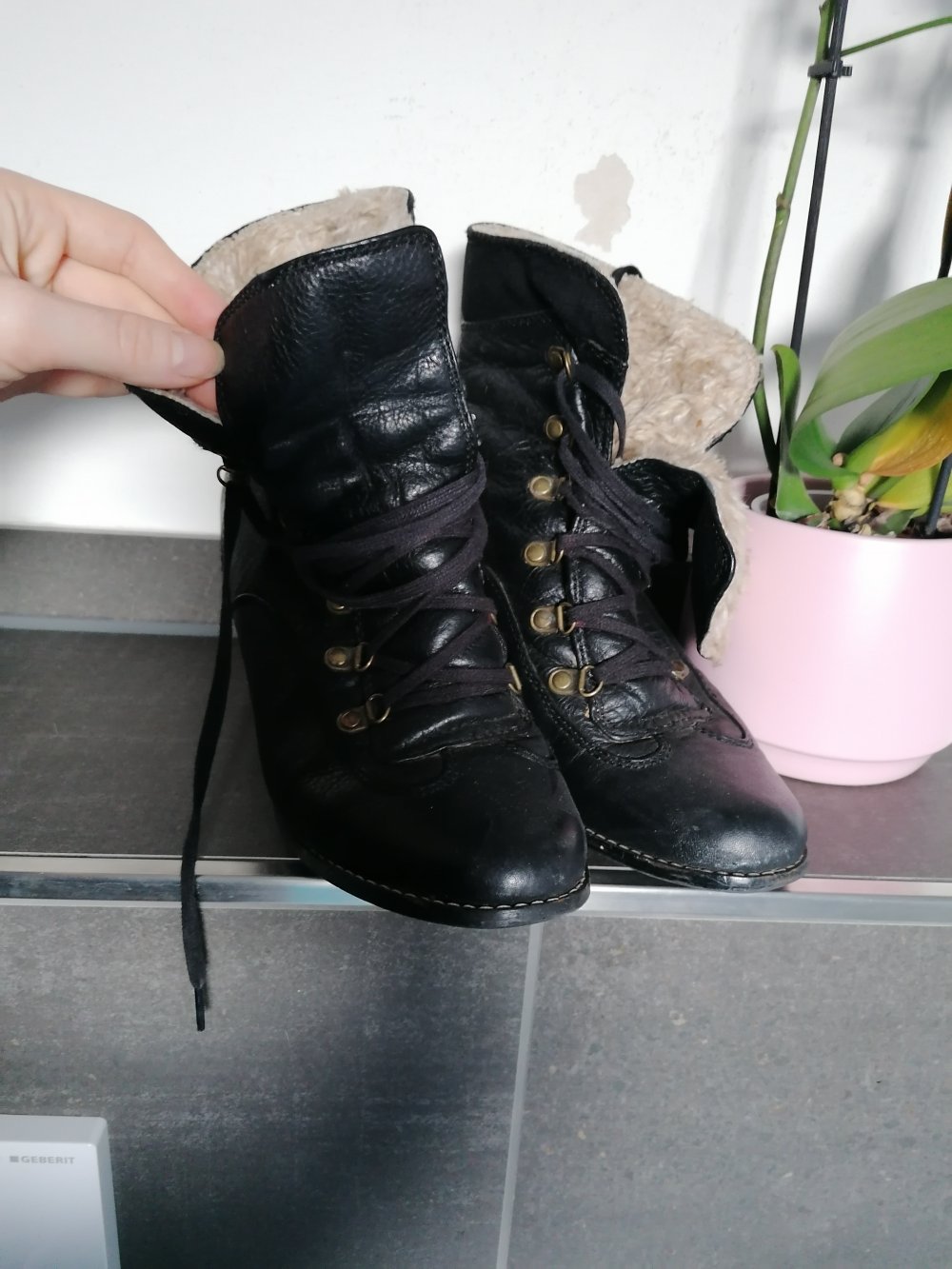 Damen Absatz Stiefeletten (gefüttert) 