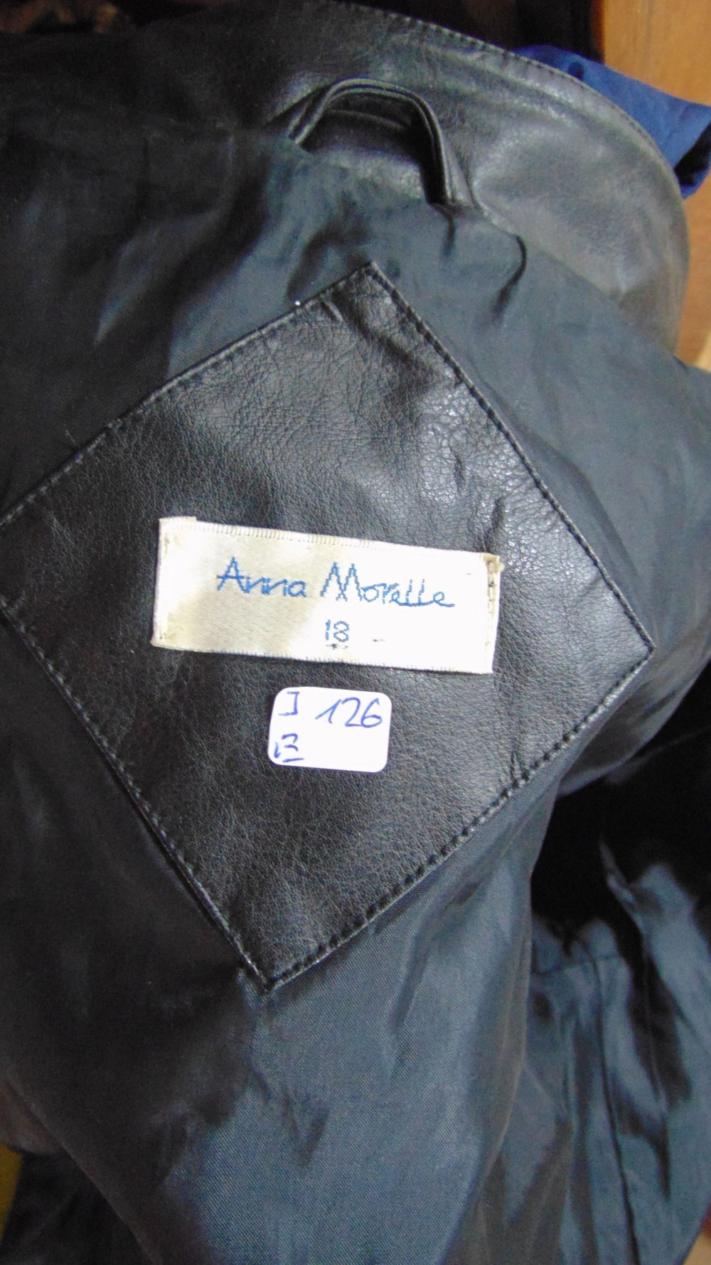 Anna Morelle Lederjacke schwarz Gr. 44 / L