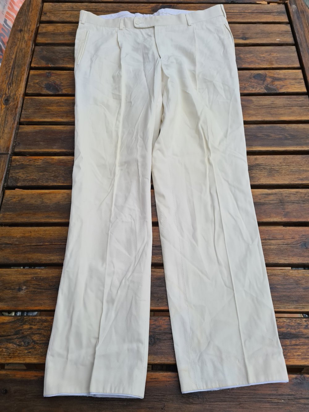 Loro Piana Maile Herren Stoffhose gr. 54 / L weiß