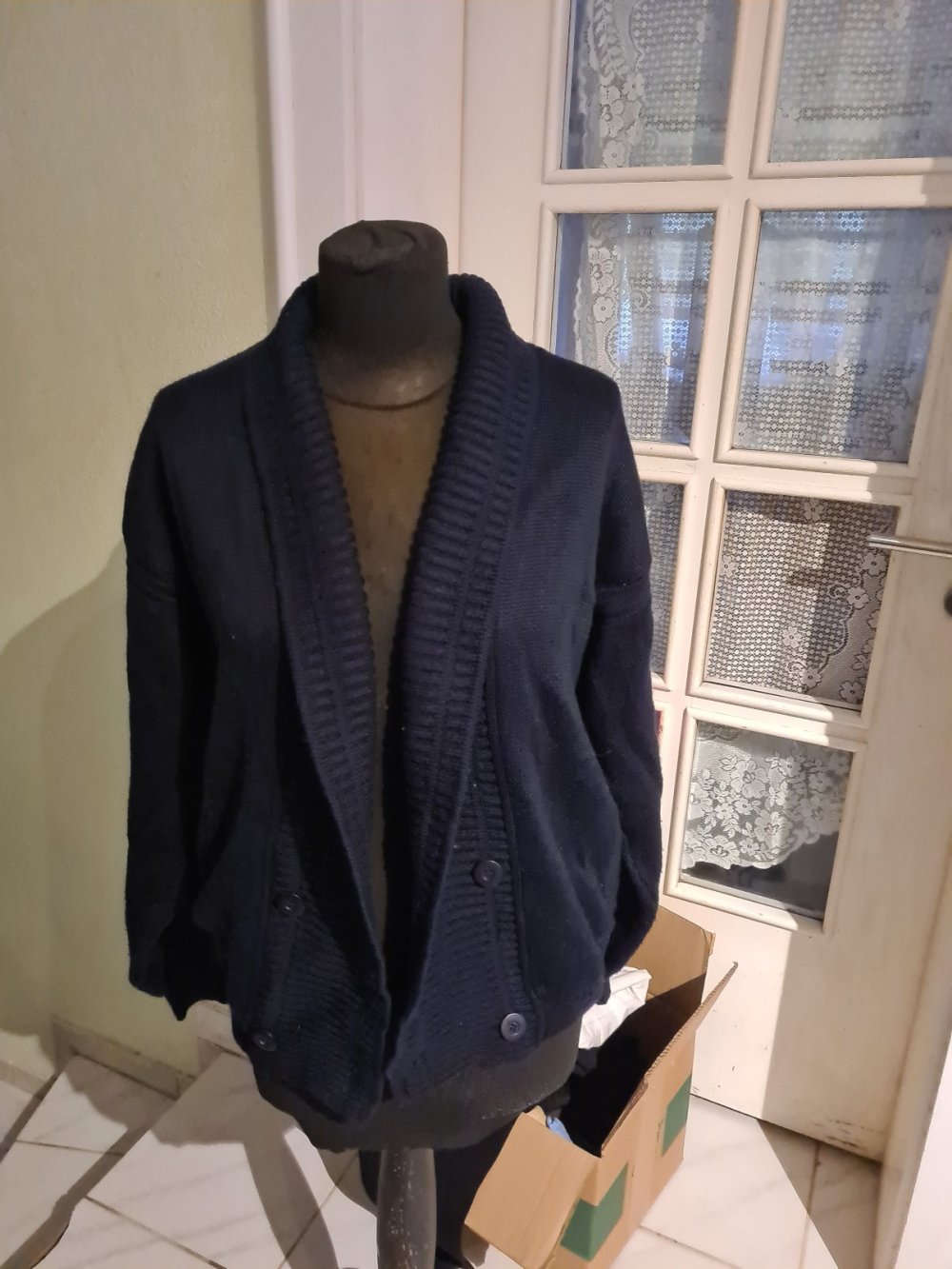 Frank Alexs Herren Strickjacke gr. 50 in dunkelblau