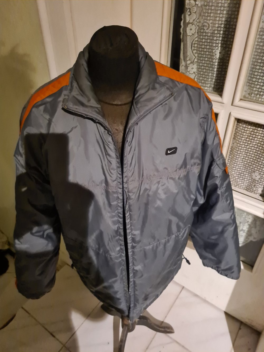 Nike Herren Winterjacke gr. M grau orange