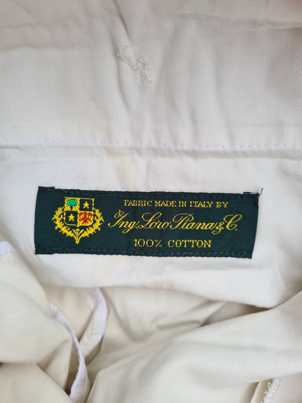 Loro Piana Maile Herren Stoffhose gr. 54 / L weiß