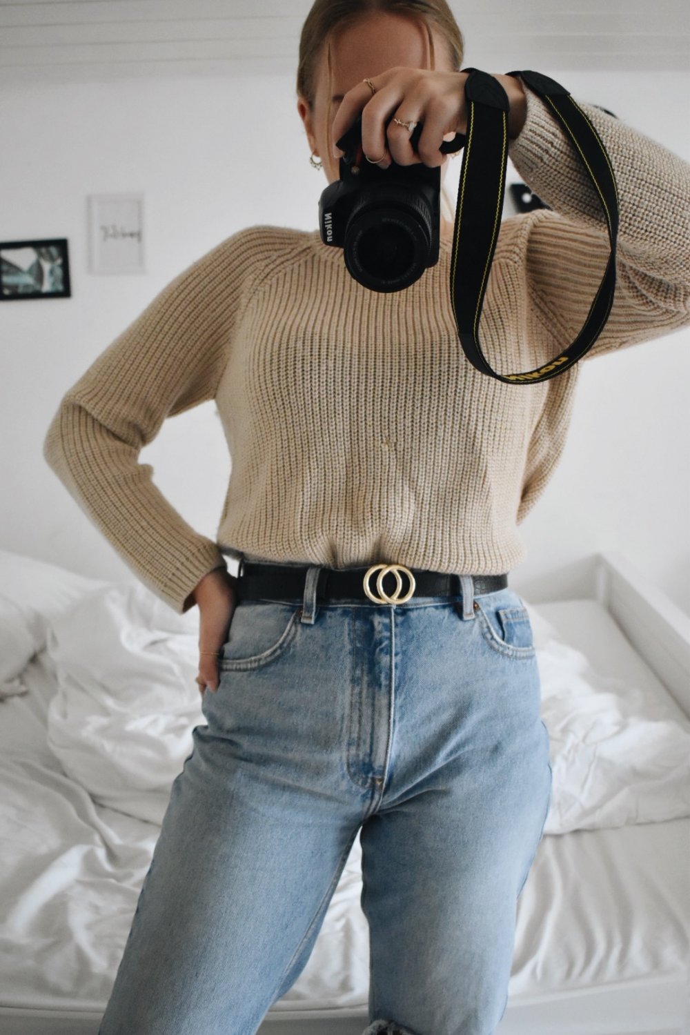 Beiger Strickpullover Forever21