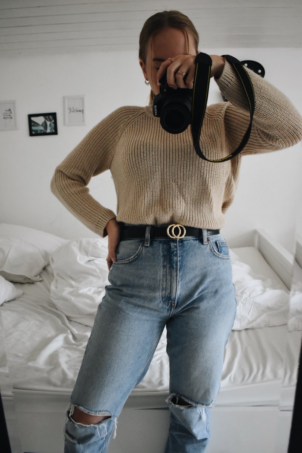 Beiger Strickpullover Forever21