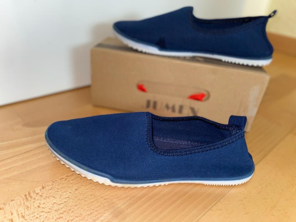 Stoffschuhe in königsblau - Größe 38