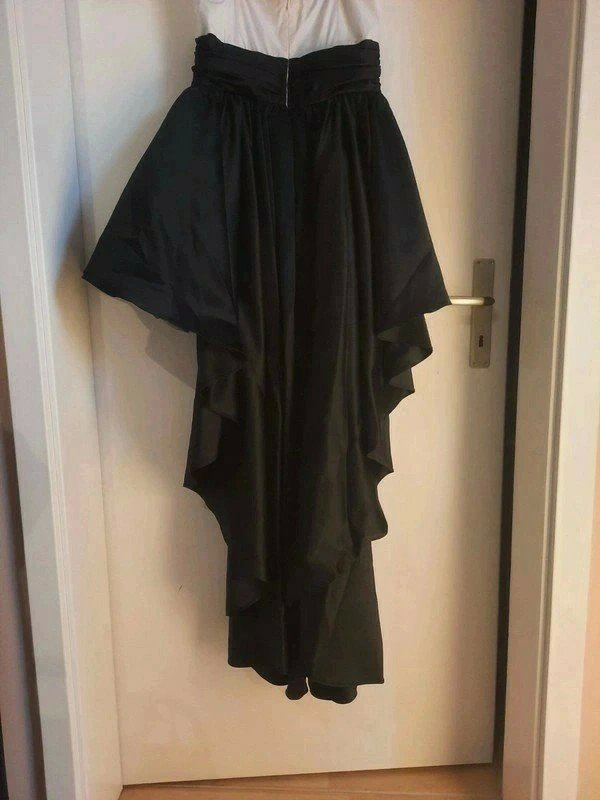Schönes Vokuhila Kleid schwarz weiß Abschlussball/Abendkleid