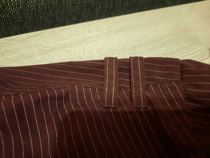 Schickes Herren Hemd gestreift rot/weiß Gr. XL von C&A