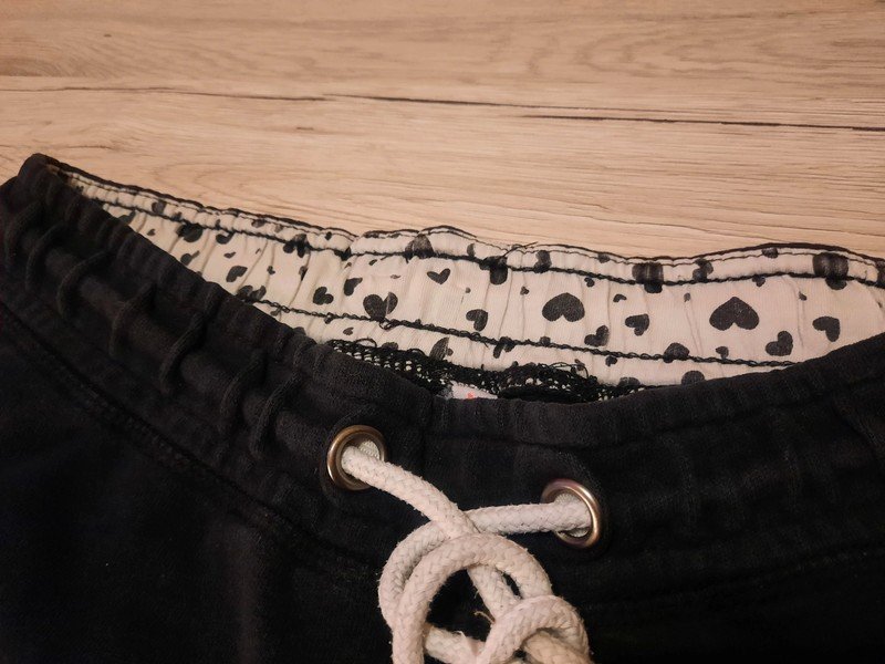 Schlafhose Damen schwarz Shorts