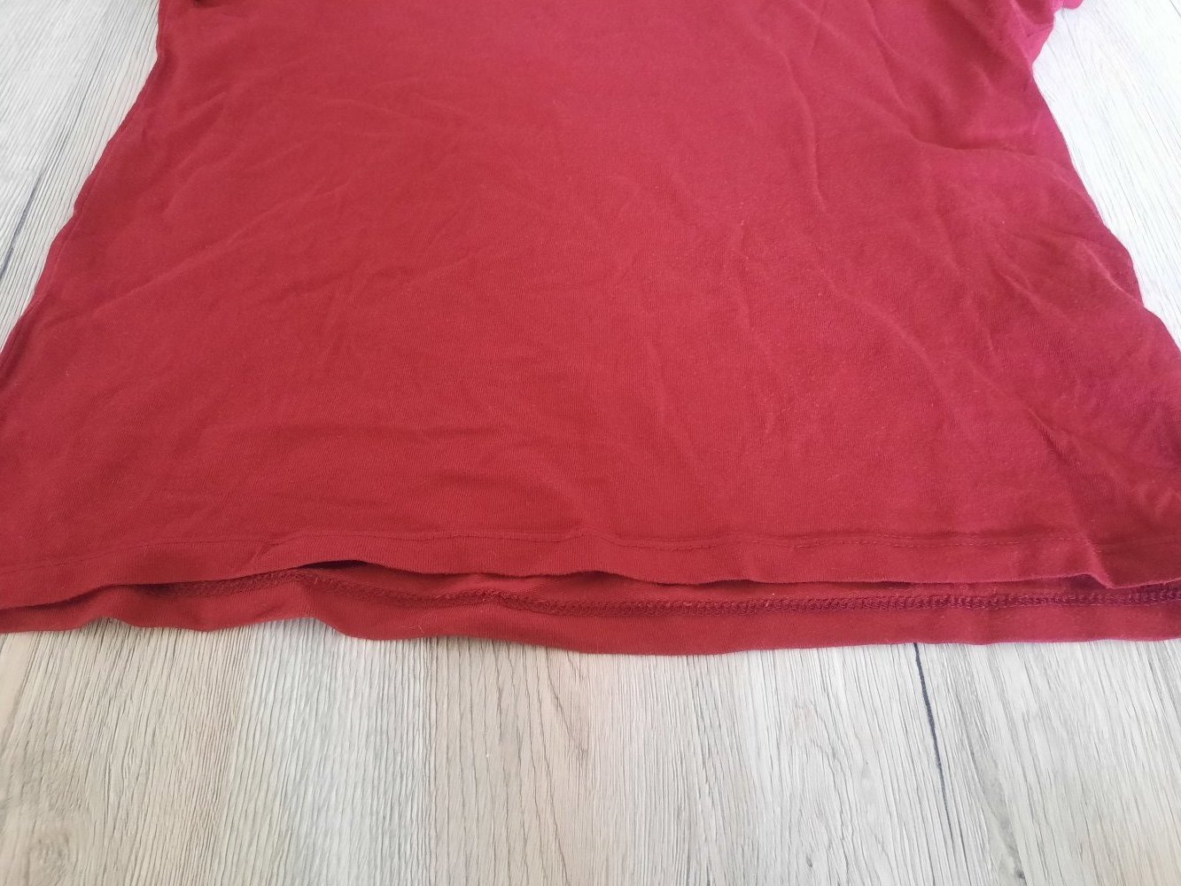 Damen T-Shirt dunkelrot Herz Gr. XS