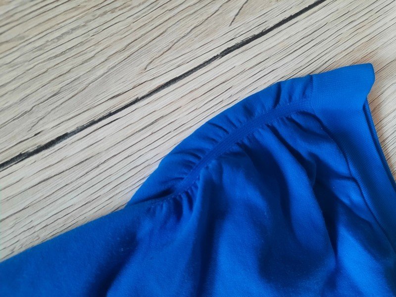 Atmosphere schulterfreies Top blau Gr. M