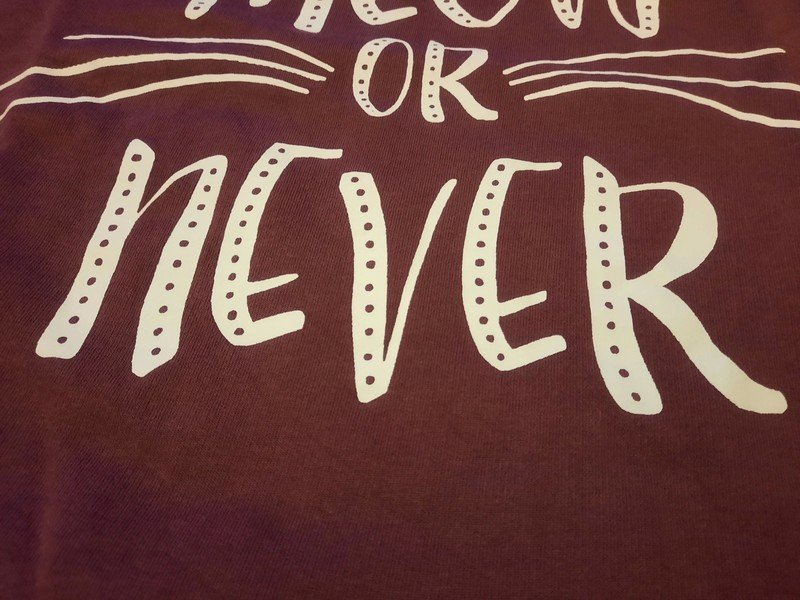 H&M Damen Pullover bedruckt meow or never rot