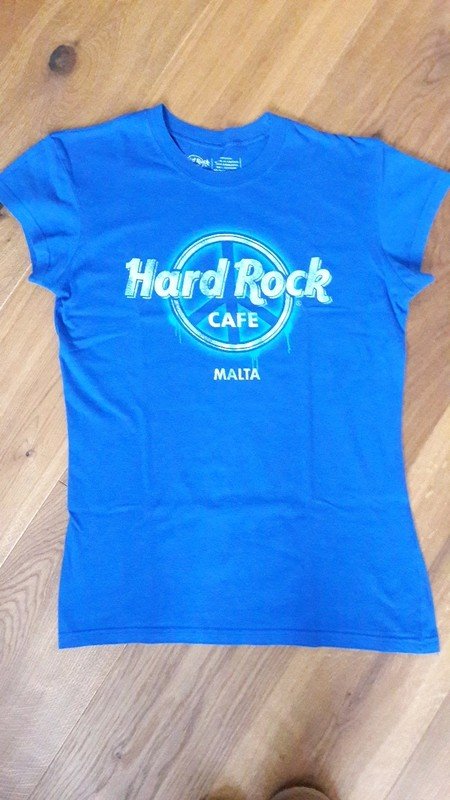 blaues Hard Rock Cafe T-shirt Malta