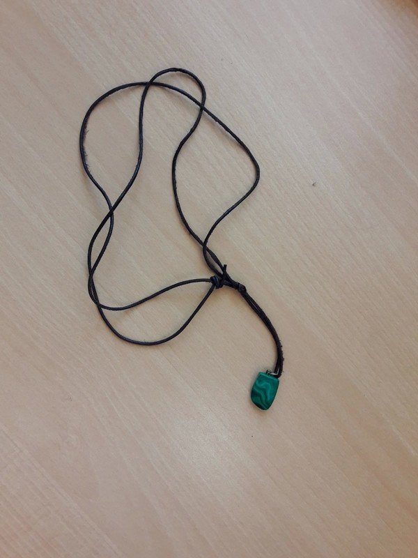 grüne Edelstein Kette Malachit
