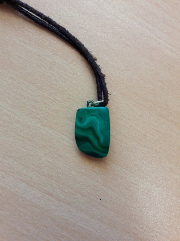 grüne Edelstein Kette Malachit