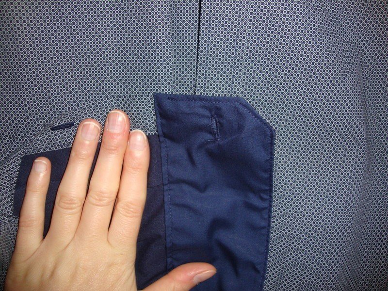 Hemd blau mit Muster von Venti