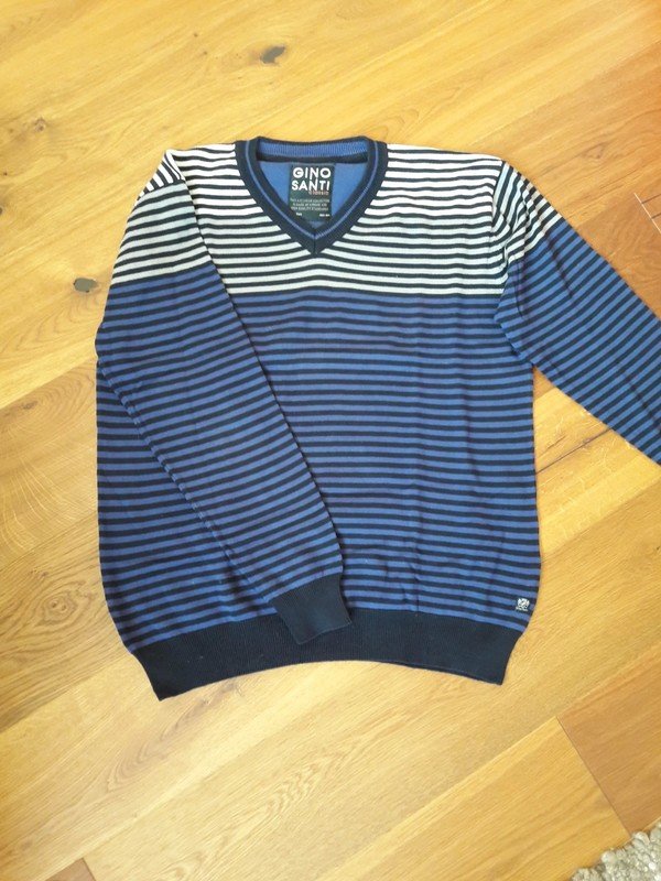Feinstrickpullover mit V-Ausschnitt von Gino Santi