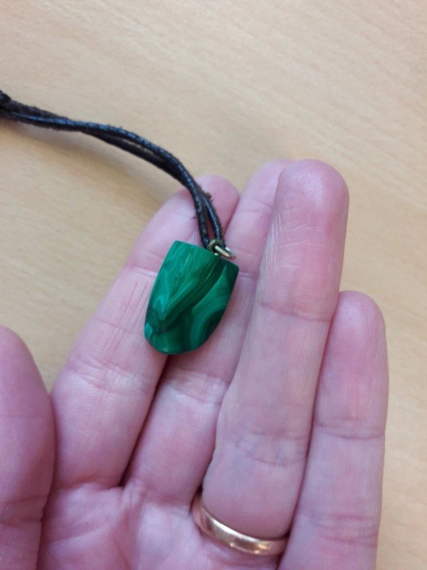 grüne Edelstein Kette Malachit