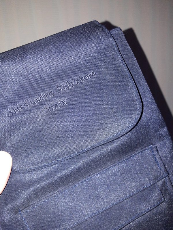 Dunkelblauer kleiner Rucksack von Alessandro Salvatore Italy