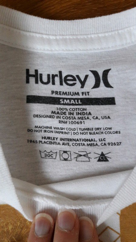 Hurley T-shirt weiß-bunt