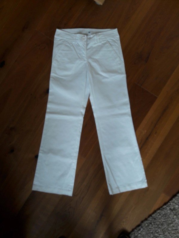 weiße Stoffhose von H&M