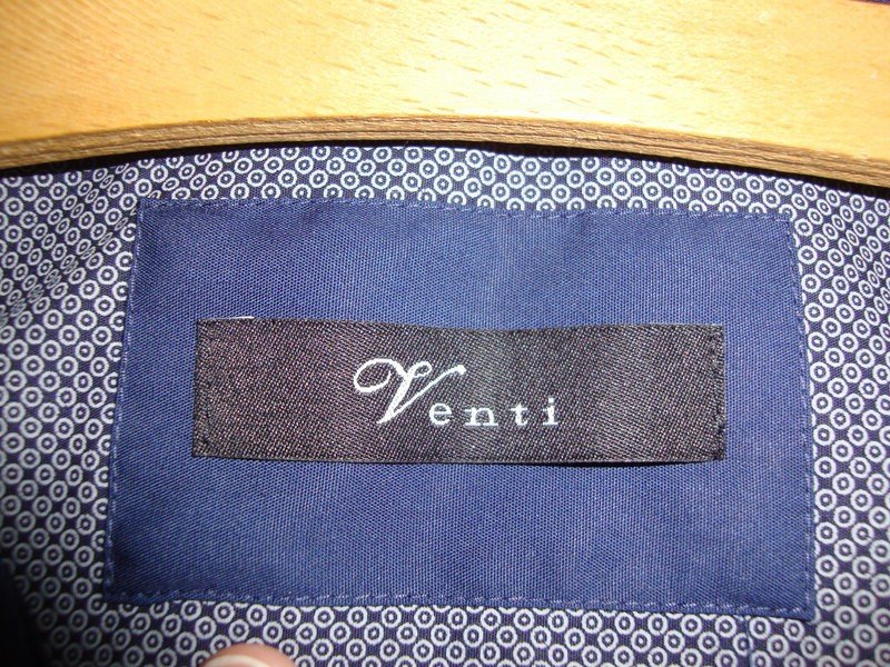 Hemd blau mit Muster von Venti