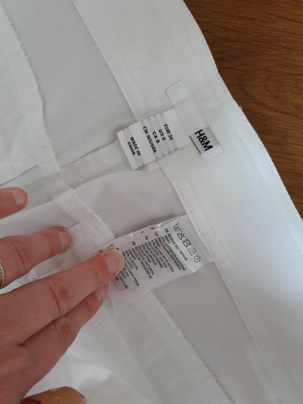 weiße Stoffhose von H&M