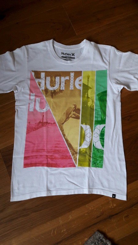 Hurley T-shirt weiß-bunt